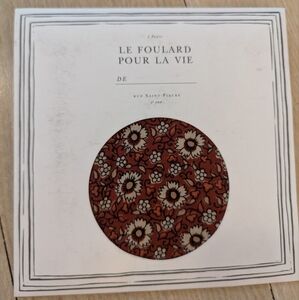 Sezane scarf rosewood flowers